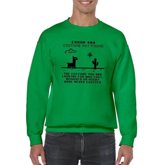 Costume Not Found Sweatshirt Men -Smartprints Designs, Male Large