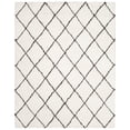 thumbnail image 2 of Safavieh Flokati Nikola Trellis Wool Shag Area Rug, Ivory/Brown, 8' x 10', 2 of 8