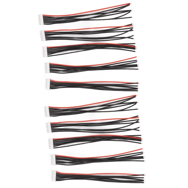 Cable de carga de equilibrio S, 10PCS 6S Conector de equilibrio Cable de extensión de equilibrio de batería Cable de carga de equilibrio de batería de litio Altamente versátil