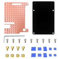 thumbnail image 1 of Disipador de calor de cobre eficaz y radiador de refrigeración pasiva para Raspberry Pi 4B, 1 of 5