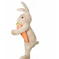 thumbnail image 2 of Home Decor Easter Bunny Tree Topper Decorations,Spring Plush Rabbit Hugged Carrot for Tree Basket Stuffers Holiday Home Party Supplies Decor Gray, 2 of 5