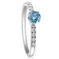 thumbnail image 2 of Pompeii 1/2Ct Blue Diamond Engagement Ring in White Gold (G/H,VS1-VS2), 2 of 4