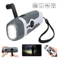 thumbnail image 2 of Multifunctional Solar Hand Crank Radio With Fm Radio Alarm Function Charging Emergency LED Flashlight Power Bank Lamp ,Handy Bright, 2 of 6
