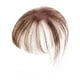 thumbnail image 1 of Flequillo postizo con clip para mujer, extensión de flequillo para la frente, pieza de cabello postiza con clip Marrón claro, 1 of 9