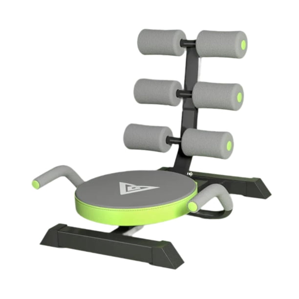 Barra de dominadas abdominales, máquina de entrenamiento con pesas plegable, banco plegable, fitness Verde
