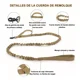 thumbnail image 4 of Collar Táctico De Perro Hebilla Metálica Ajustable+correa, 4 of 7