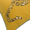 thumbnail image 5 of JWH Decorative Leopard  Throw Pillow Covers with Gold Foil Printing for Bed Couch Chair Car 12x20 inches Yellow, 5 of 10