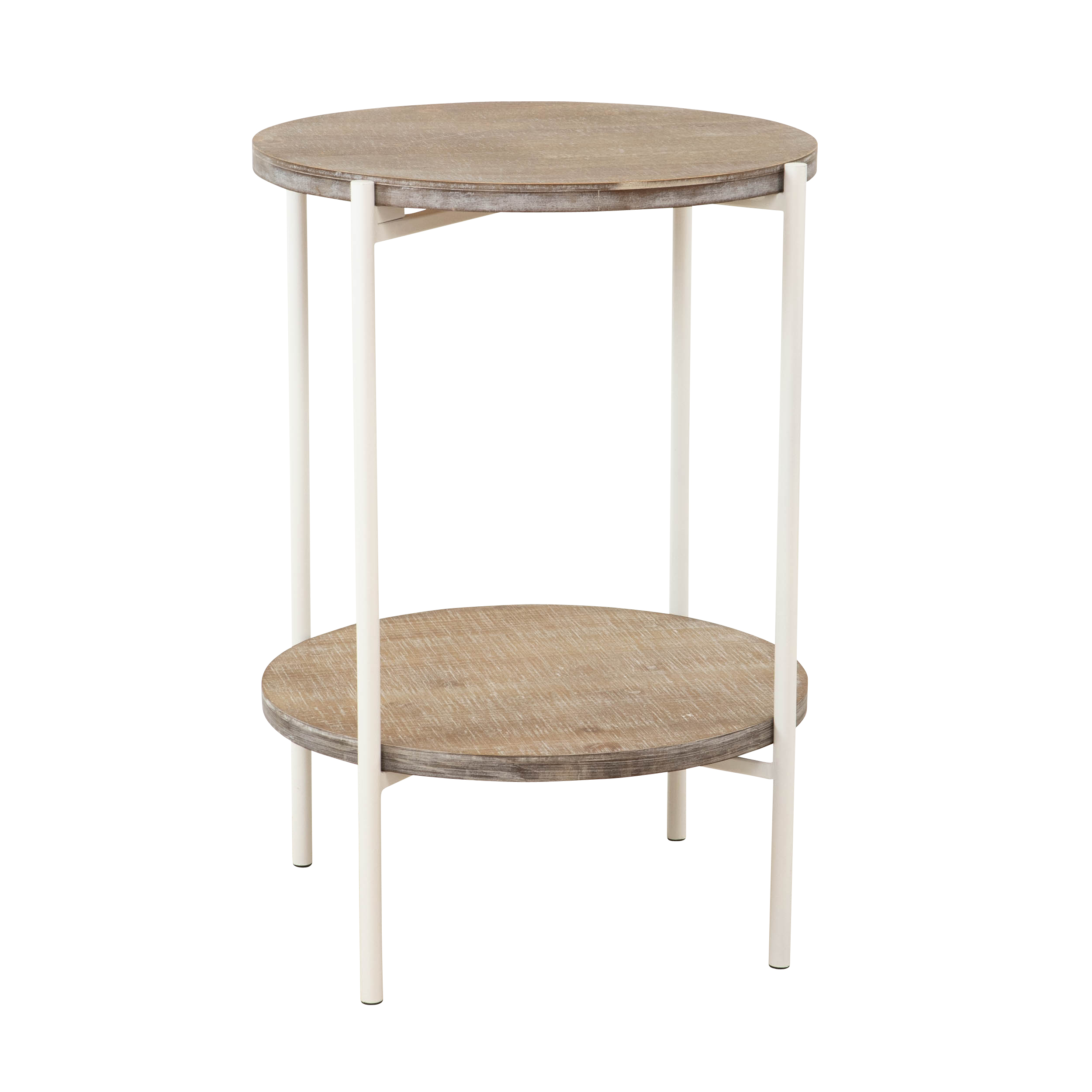Aspire Home Accents 7791 Kamryn Modern Accent Table - Gray & White