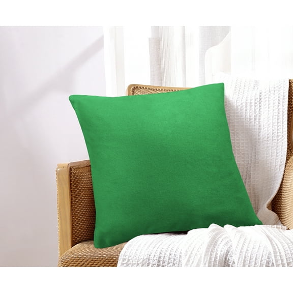 Maxine Chenille Throw Pillow 18x18 Green