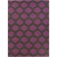 thumbnail image 5 of Hauteloom Doran Wool Living Room, Bedroom Area Rug - Contemporary - Medium Purple, Dark Brown - 8' x 11', 5 of 7