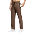 thumbnail image 2 of Pantalones TBMPOY para hombre, viajes, senderismo, secado rápido, cortavientos, color marrón XXL, 2 of 6