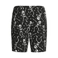 thumbnail image 2 of Lsque Retro Skeleton Dancing On Halloween Party Mens Sleep Pajama Shorts,Short Pajama Pants, Cotton Ultra-Soft Knit-4X-Large, 2 of 9