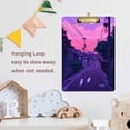 thumbnail image 4 of FORMRS Acrylic Clipboard with Low Profile Clip Standard A4 Letter Size, 12.5" x 9", White Cat Walking, 4 of 8