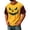 Yellow, variant on DORKASM Men Halloween Shirts Short Sleeve Skeleton Comfy Shirts Round Neck Spooky Ghost Graphic Vacation T Shirt Funny Print Fall Winter Lounge Pullover Orange L
