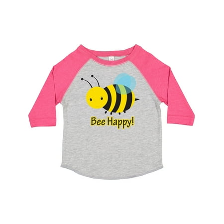 

Inktastic Bee Happy! Boys or Girls Toddler T-Shirt