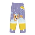 thumbnail image 5 of Sigee Corgi Washing in Bathtub Print Women's Soft Pajama Pants - Breathable and Comfortable Lounge Sleep Bottoms with Elastic Waistband and Pockets-Large, 5 of 9