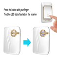thumbnail image 3 of Timbre inalámbrico, fuente de alimentación de batería de CC, batería doméstica de larga distancia para timbre inalámbrico Uno por uno Timbre con control remoto electrónico JM, 3 of 5