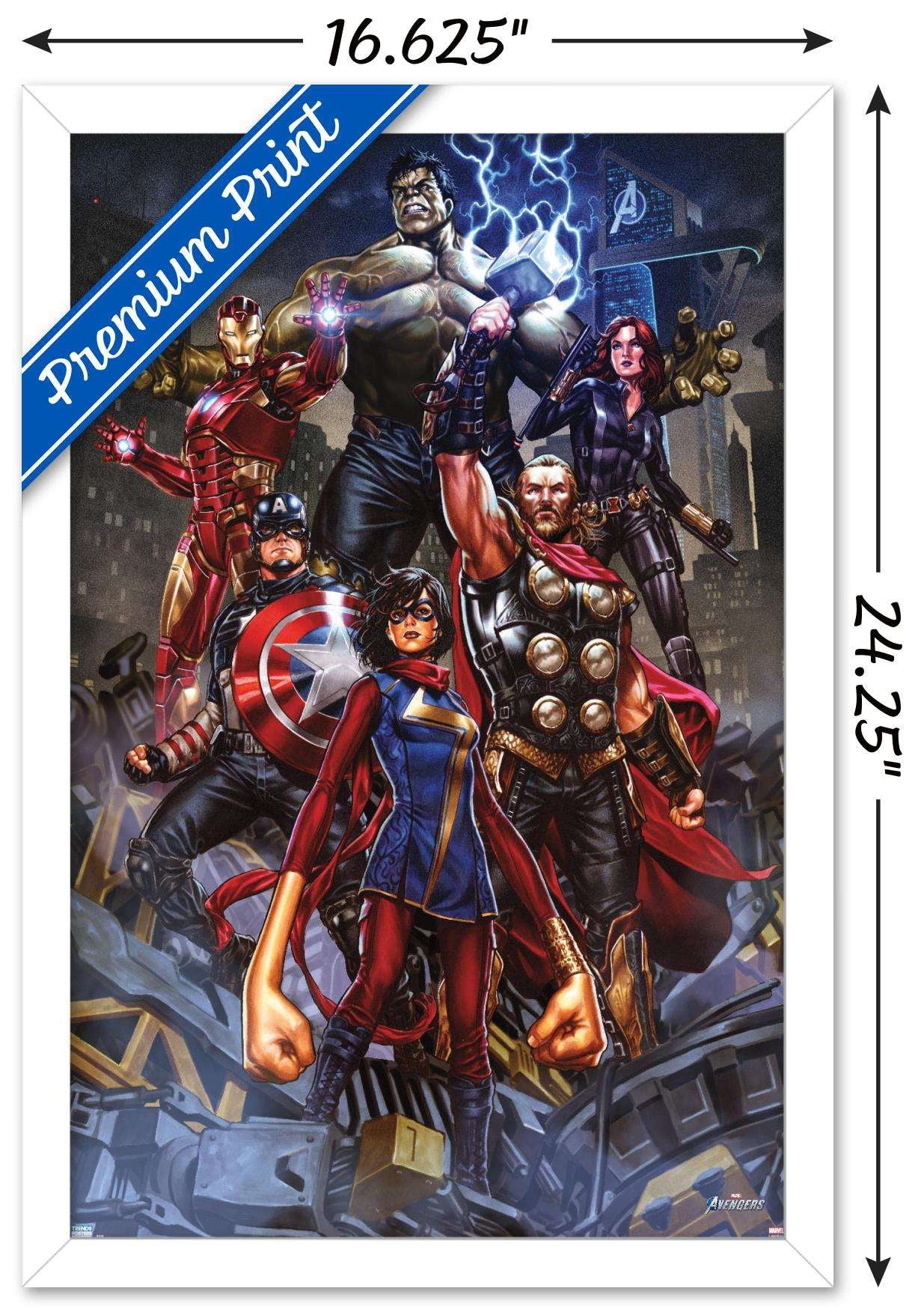 Marvel's Avengers - Unite Wall Poster, 14.725" x 22.375", Framed