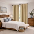 thumbnail image 2 of MKHILL Aether 40x78 Gold Blackout Curtains Gold 2 Panels, 78 Inch Long Thermal Insulated Rod Pocket Window Drapes for Bedroom Living Room Kids Room, Each 40" W x 78" L, 2 of 9