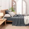 thumbnail image 3 of BESTOUCH Body Pillowcase 100% Washed Cotton Linen Feel Soft Breathable with Envelope Closure 1Pcs Solid Quiet Shade Grey 20x54 Inches, 3 of 6