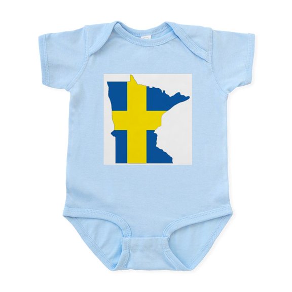 CafePress - Swede Home Minnesota Body Suit - Baby Light Bodysuit, Size Newborn - 24 Months