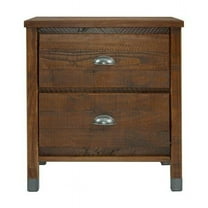 Baja Night Stand - 2 Drawer - Walnut Finish