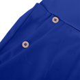 thumbnail image 4 of Stamzod Womens Cropped Pants Summer Solid Color Stretch Waist Capri Pants with Pocket Casual Loose Pull On Capris for Women Blue A M, 4 of 7