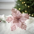 thumbnail image 5 of Gnoradne Christmas Velvet Magnolia Flowers,Artificial Glitter Magnolia Flower Ornaments,Large Christmas Realistic Realistic Faux Magnolia Floral Decorations for Xmas Tree Holiday Party Home Decor, 5 of 5