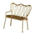 thumbnail image 4 of Casa de muñecas, silla doble en miniatura, juego de simulación, microescena, decoración, paisaje, silla doble, juguete nórdico para niños, juego de Oro, 4 of 8