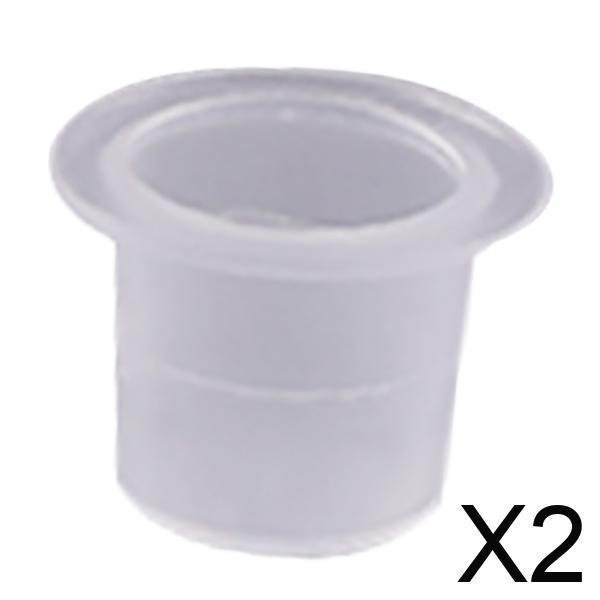 2x1000 Piezas De Tapas De Tinta Desechables Para Kits De Tatuajes, Soporte De Plástico Transparente Para Maquillaje