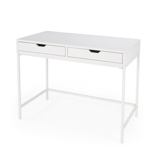 Butler Specialty Belka Desk with Drawers in White
