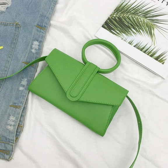 HMSHA Fashion Candy Color Shoulder Bags For Women Round Top-Handle Crossbody Small Bags Purse Lady Daily Use Handbag Clutch
