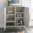 thumbnail image 3 of Steve Silver Larkin Armoire à Vin Base en Faux Marbre et Métal Doré, 3 of 5