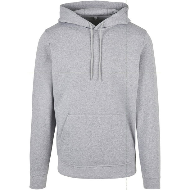 Build Your Brand - Sudadera Basic para Hombre (Gris Jaspeado)