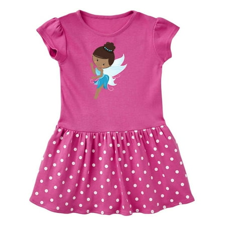 

Inktastic African American Fairy Fairy in Blue Dress Gift Toddler Girl Dress