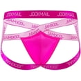 thumbnail image 4 of JOCKMAIL Men's Sexy Ice Silk Jockstarp Bikini Breathable U-Convex Cross V-Low Waist Underwear, 4 of 7