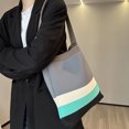 thumbnail image 4 of Bolso para axilas para mujer, gran capacidad, Color contrastante, moda, Bolso femeninos, 4 of 6