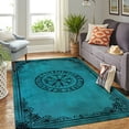 thumbnail image 4 of Viking Room Rectangle Area Rug – Machine Washable, Soft – Modern Home Decor Carpet – Non-Slip Backing – Soft Low-Pile – Durable & Fade-Resistant – Easy Care, Non-Shedding, 4 of 7