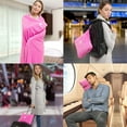 thumbnail image 3 of BlueHills Premium Soft Travel Blanket Pillow Airplane Throw - Pink, 3 of 9