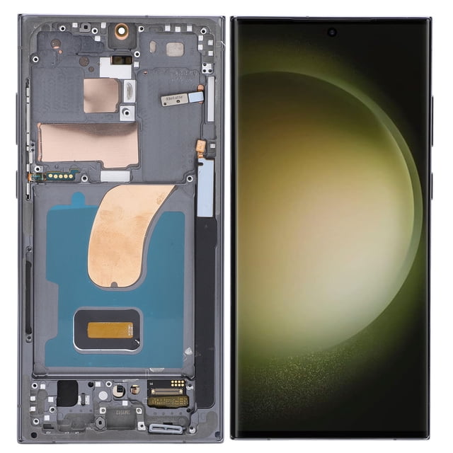AMOLED ORIGINAL PARA S23 Ultra, Pantalla LCD LED ASAMBLEA DE DIVELITIZADOR DE PANTALLA TOCCTIL S23ULTRA 5G SM S918U REMPLAZO DE PANTALLA LCD CON MARCO, 6.7 Pulgadas,