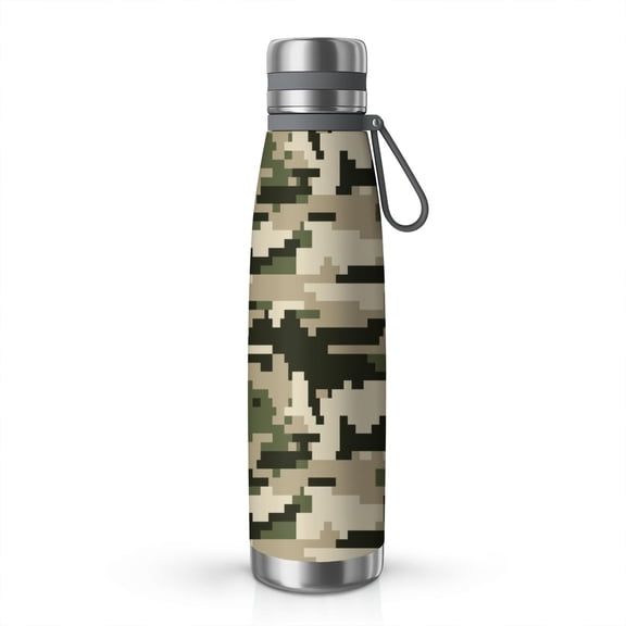 29oz Insulated Water Bottle with Tea Infuser, Stainless Steel Travel Mug, Camouflage Print