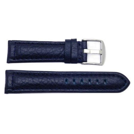 Genuine Textured Leather Panerai Dark Blue 24mm Watch