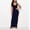Dark Blue, variant on Crew Neck Dresses for Women 2026 Sleeveless Casual Maxi Bodycon Dress Going Out Fitted Waist Stretchy Solid Color Sundress XXXL