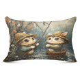 thumbnail image 3 of Pillow Case Plush Pillow Cute Cats Fishing Case standard size/King size/Queen size Bed Pillow Pillowcases, 3 of 9
