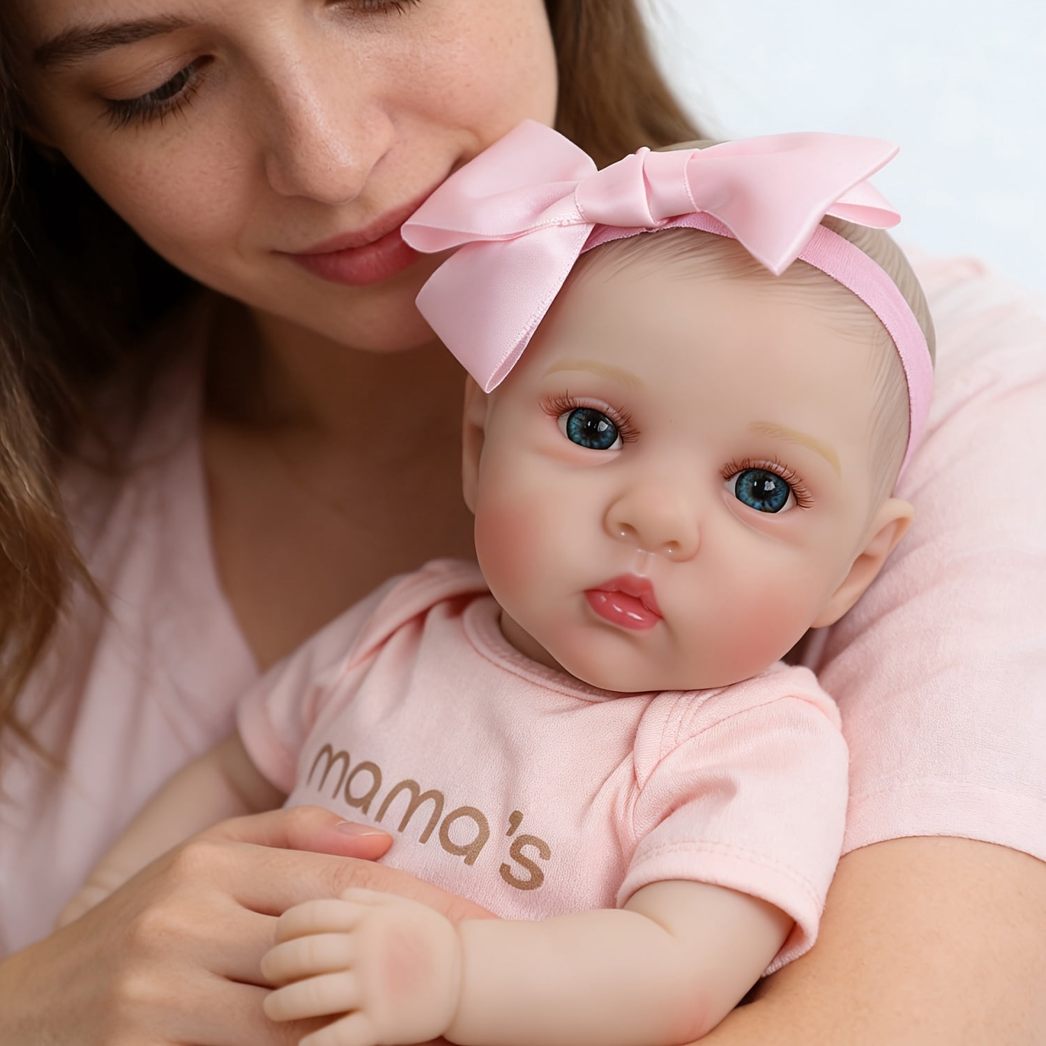 16 Inch Reborn Baby Doll, Realistic Newborn Doll With Clothes Set, Lifelike Soft Baby Doll Toy Easy To Hold, Perfect For Role Play Toddler Gift