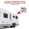 thumbnail image 3 of TAILTOSS 5Pcs Push Button Lock for Motorhome Cabins with Simple Design in Silver, 3 of 7