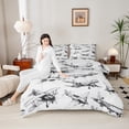 thumbnail image 4 of Homewish Grey Airplane Boy 3-Piece Full Size Comforter Sets,Transportation Theme Bedding Comforter Set,Aircraft Airplane Lightweight Bedding Sets,Super Cozy Room Decor, 4 of 8