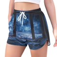 thumbnail image 2 of FORMRS Womens Swim Shorts Mesh Liner Quick Dry Casual Beach Board Bottom with Pockets, Sizes S-2XL, Window Space, 2 of 9