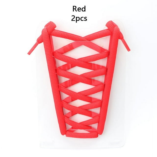 1paire Lacets Ovales Lacets Élastiques Espadrilles String 18 Couleurs Demi-Ronds Lacets Athlétiques pour Sport/course Chaussons Lacets Rouges 160cm