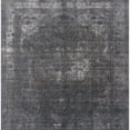 thumbnail image 1 of Ahgly Company Machine Washable Indoor Square Industrial Modern Black Area Rugs, 4' Square, 1 of 7